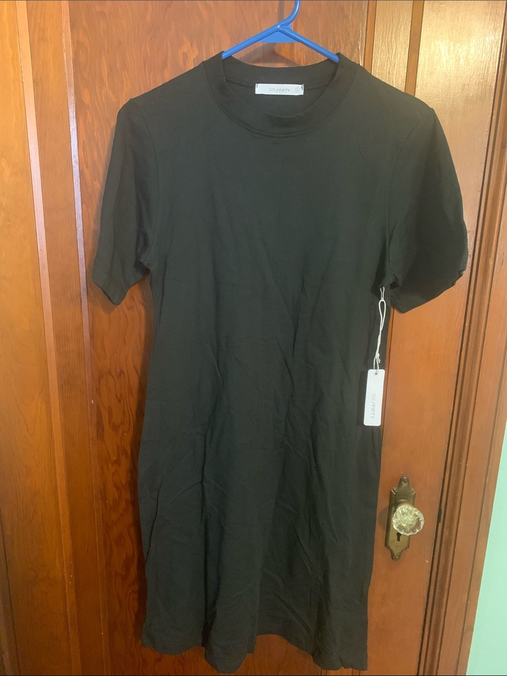 Everlane Black Short Sleeve Knit Dress